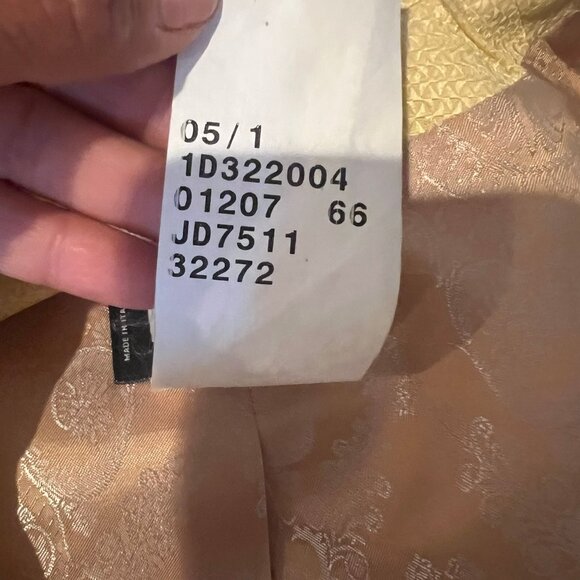 VINTAGE 2004 D&G DOLCE & GABBANA YELLOW TWEED SUIT SIZE 38 / 4 US - Picture 7 of 9